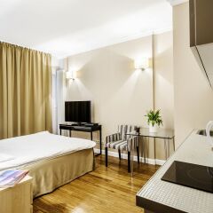 Апартаменты Triton Park Apartments Варшава комната для гостей фото 4