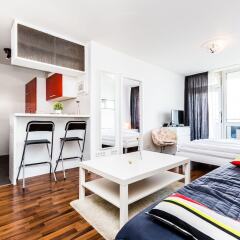Апартаменты Fair Apartments Cologne Кёльн комната для гостей фото 4