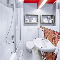 Отель Concept Living Munich Serviced Apartments Германия, Мюнхен - 1 отзыв об отеле, цены и фото номеров - забронировать отель Concept Living Munich Serviced Apartments онлайн ванная фото 2
