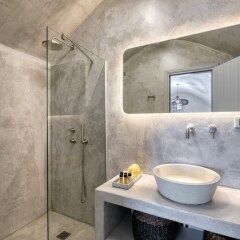 Отель Marble Sun Villa by Caldera Houses Греция, Остров Санторини - отзывы, цены и фото номеров - забронировать отель Marble Sun Villa by Caldera Houses онлайн ванная фото 2