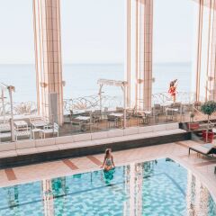 Отель Hyatt Regency Nice Palais de la Mediterranee Франция, Ницца - 2 отзыва об отеле, цены и фото номеров - забронировать отель Hyatt Regency Nice Palais de la Mediterranee онлайн фитнесс-зал фото 3