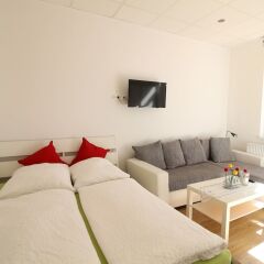 Отель Central Apartment Reeperbahn Германия, Гамбург - отзывы, цены и фото номеров - забронировать отель Central Apartment Reeperbahn онлайн комната для гостей фото 5