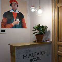 Malevich hostel интерьер отеля