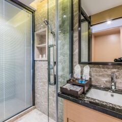 Отель Hoper Hotel (Shenzhen Huanggang Port) Китай, Шэньчжэнь - отзывы, цены и фото номеров - забронировать отель Hoper Hotel (Shenzhen Huanggang Port) онлайн ванная