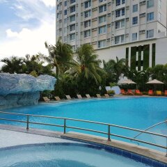 Отель Marco Polo Plaza Cebu Филиппины, Лапу-Лапу - отзывы, цены и фото номеров - забронировать отель Marco Polo Plaza Cebu онлайн бассейн фото 3