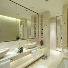 Отель Pangu 7 Star Hotel Beijing Китай, Пекин - 2 отзыва об отеле, цены и фото номеров - забронировать отель Pangu 7 Star Hotel Beijing онлайн ванная