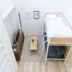 Отель Trip Pod Sumiyoshi C Хаката в номере фото 2