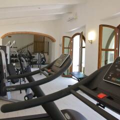 Villa Tolomei Hotel & Resort Флоренция фитнесс-зал