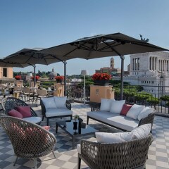 Отель Nh Collection Roma Fori Imperiali Рим бассейн фото 2