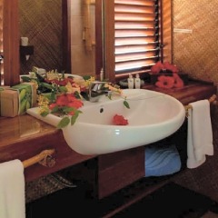 Отель Keikahanui Nuku Hiva Pearl Lodge Французская Полинезия, Нуку-Хива - отзывы, цены и фото номеров - забронировать отель Keikahanui Nuku Hiva Pearl Lodge онлайн ванная фото 2