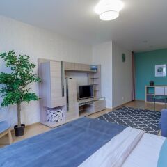 Апартаменты Kvartal Apartments on Volzhskaya Embankment 19 комната для гостей фото 2