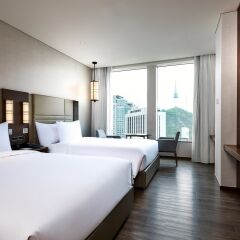 Отель Courtyard by Marriott Seoul Namdaemun Южная Корея, Сеул - отзывы, цены и фото номеров - забронировать отель Courtyard by Marriott Seoul Namdaemun онлайн комната для гостей фото 5