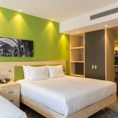 Отель Hampton by Hilton Antwerp Central Station Бельгия, Антверпен - отзывы, цены и фото номеров - забронировать отель Hampton by Hilton Antwerp Central Station онлайн комната для гостей