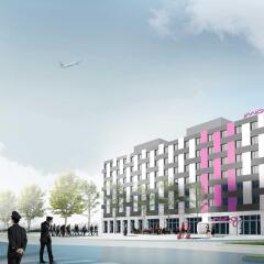 Отель Moxy Vienna Airport спортивное сооружение