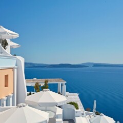 Отель Katikies Garden Hotel - The Leading Hotels Of The World Греция, Остров Санторини - отзывы, цены и фото номеров - забронировать отель Katikies Garden Hotel - The Leading Hotels Of The World онлайн балкон