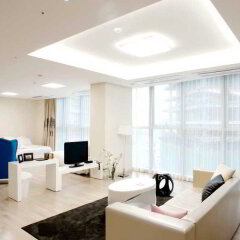 Отель The River Serviced Residence Seoul Южная Корея, Сеул - отзывы, цены и фото номеров - забронировать отель The River Serviced Residence Seoul онлайн комната для гостей фото 4