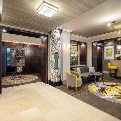Отель Le Marquis Eiffel Париж интерьер отеля