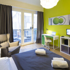 Отель New Town - Apple Apartments Чехия, Прага - 1 отзыв об отеле, цены и фото номеров - забронировать отель New Town - Apple Apartments онлайн комната для гостей