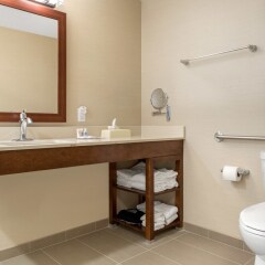 Отель Comfort Suites Columbus Airport США, Колумбус - отзывы, цены и фото номеров - забронировать отель Comfort Suites Columbus Airport онлайн ванная