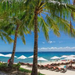 Отель Crimson Resort and Spa Mactan Филиппины, Лапу-Лапу - 1 отзыв об отеле, цены и фото номеров - забронировать отель Crimson Resort and Spa Mactan онлайн пляж фото 2