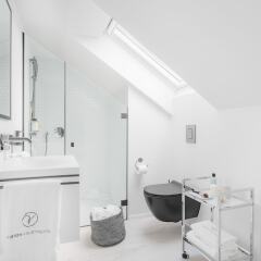 Отель Visionapartments Zurich Zweierstrasse Цюрих ванная