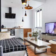 Отель Poznanska Urban Style Studio Польша, Варшава - отзывы, цены и фото номеров - забронировать отель Poznanska Urban Style Studio онлайн комната для гостей фото 3