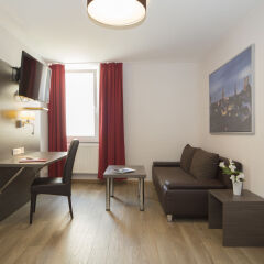 Отель City Aparthotel München Германия, Мюнхен - 2 отзыва об отеле, цены и фото номеров - забронировать отель City Aparthotel München онлайн комната для гостей фото 4