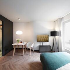 Отель Smartments Business MÜnchen Parkstadt Schwabing Мюнхен комната для гостей фото 3