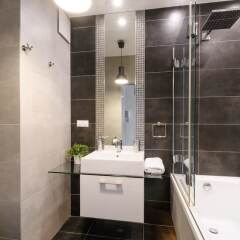 Отель Warsaw Night Apartments Польша, Варшава - отзывы, цены и фото номеров - забронировать отель Warsaw Night Apartments онлайн ванная фото 2