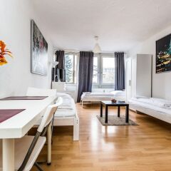 Апартаменты budget apartment Кёльн комната для гостей фото 5