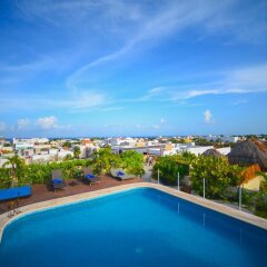 Отель Encanto Riviera Мексика, Плая-дель-Кармен - отзывы, цены и фото номеров - забронировать отель Encanto Riviera онлайн бассейн фото 2