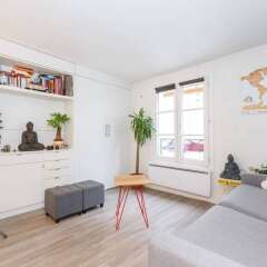 Апартаменты Bright Studio in Paris 18th комната для гостей фото 2