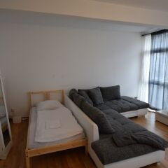Отель Tolstov-Hotels Ackerstraße Apartment Германия, Дюссельдорф - отзывы, цены и фото номеров - забронировать отель Tolstov-Hotels Ackerstraße Apartment онлайн комната для гостей фото 3