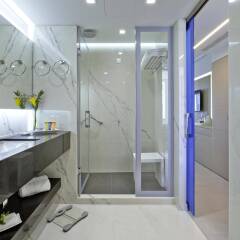 Отель Neptune Hotels Resort and Spa Греция, Калимнос - отзывы, цены и фото номеров - забронировать отель Neptune Hotels Resort and Spa онлайн ванная