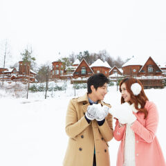 Отель KOREA QUALITY Elf Spa Resort Hotel Южная Корея, Пхёнчан - отзывы, цены и фото номеров - забронировать отель KOREA QUALITY Elf Spa Resort Hotel онлайн приотельная территория фото 2