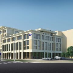 Гостиница Hampton By Hilton Astana Triumphal Arch Казахстан, Нур-Султан - отзывы, цены и фото номеров - забронировать гостиницу Hampton By Hilton Astana Triumphal Arch онлайн вид на фасад