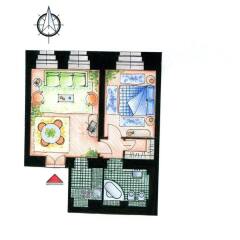 Отель PVH Charming Flats Janackovo Чехия, Прага - отзывы, цены и фото номеров - забронировать отель PVH Charming Flats Janackovo онлайн ванная фото 2