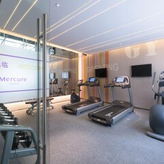 Отель Mercure Shanghai Hongqiao Airport Китай, Шанхай - отзывы, цены и фото номеров - забронировать отель Mercure Shanghai Hongqiao Airport онлайн фитнесс-зал фото 3