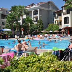 Club Turquoise Apartments Турция, Мармарис - отзывы, цены и фото номеров - забронировать отель Club Turquoise Apartments онлайн бассейн фото 3