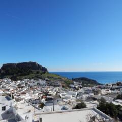 Отель Little Lindos Sea View Studios пляж фото 2