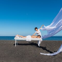 Отель Mediterranean Beach Palace Hotel Греция, Остров Санторини - отзывы, цены и фото номеров - забронировать отель Mediterranean Beach Palace Hotel онлайн фитнесс-зал фото 2