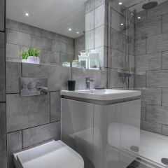 Отель Gorgeous and Modern, Central Manchester apt for 6 Великобритания, Манчестер - отзывы, цены и фото номеров - забронировать отель Gorgeous and Modern, Central Manchester apt for 6 онлайн ванная