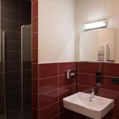 Отель Aparion Apartments Leipzig Family Германия, Лейпциг - отзывы, цены и фото номеров - забронировать отель Aparion Apartments Leipzig Family онлайн ванная фото 2