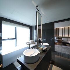 Отель Joyze Hotel Xiamen, Curio Collection by Hilton Китай, Сямынь - отзывы, цены и фото номеров - забронировать отель Joyze Hotel Xiamen, Curio Collection by Hilton онлайн ванная фото 2