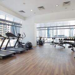 Отель La Verda Dubai Marina Suites & Villas Дубай фитнесс-зал фото 4