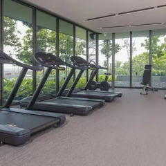 Отель Oakwood Premier OUE Singapore фитнесс-зал фото 4