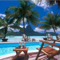Отель Eden Beach Hotel Bora Bora Французская Полинезия, Бора-Бора - отзывы, цены и фото номеров - забронировать отель Eden Beach Hotel Bora Bora онлайн бассейн
