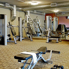 Отель DoubleTree by Hilton Montreal Канада, Монреаль - отзывы, цены и фото номеров - забронировать отель DoubleTree by Hilton Montreal онлайн фитнесс-зал фото 4