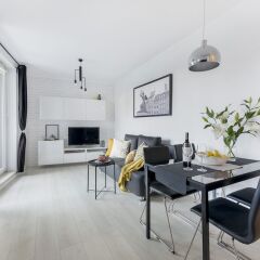 Апартаменты P&O Apartments Metro Wilanowska 4 Варшава комната для гостей