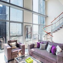 Апартаменты Dream Inn - CentralPark Tower 2BR Duplex Apartment интерьер отеля